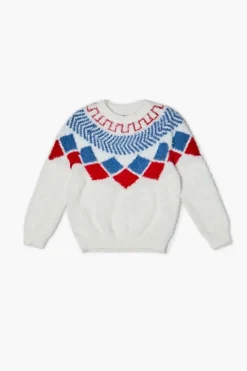 Kids Fuzzy Geo Sweater (Girls + Boys)
