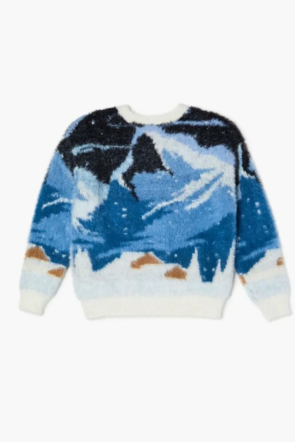 Kids Fuzzy Mountain Graphic Sweater (Girls + Boys)