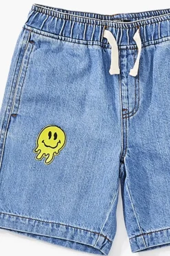 Kids Happy Face Denim Shorts (Girls + Boys)