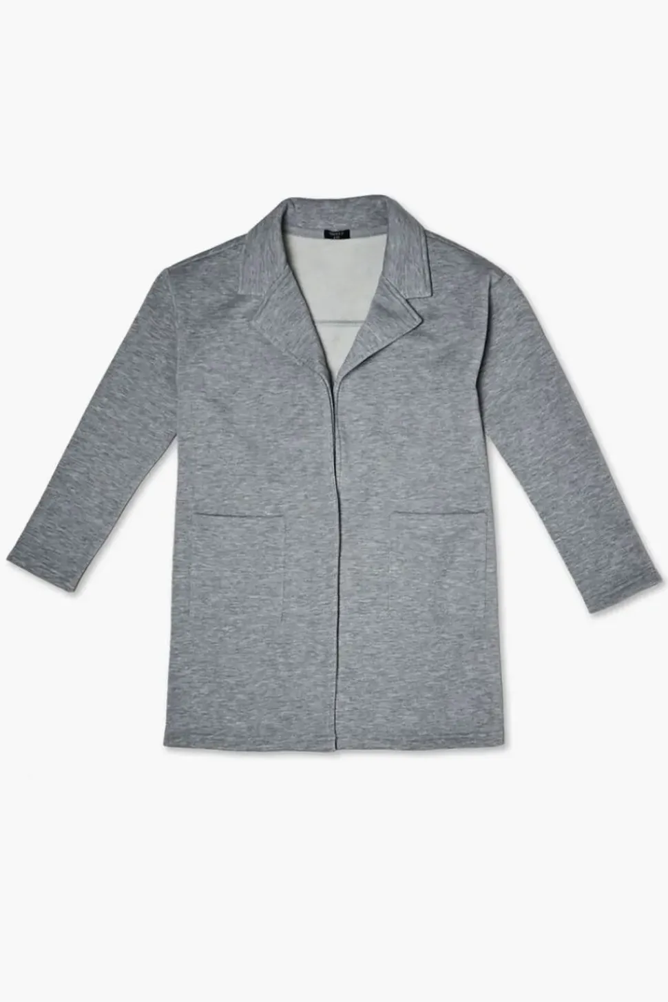 Kids Heathered Open-Front Jacket (Girls + Boys)