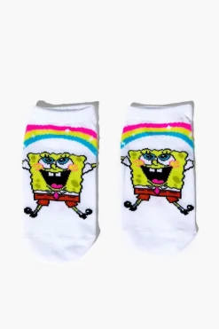 Kids Spongebob Squarepants Ankle Sock Set - 3 Pack (Girls + Boys)