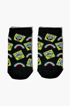 Kids Spongebob Squarepants Ankle Sock Set - 3 Pack (Girls + Boys)