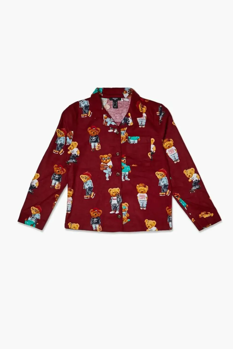 Kids Teddy Bear Print Pj Shirt (Girls + Boys)