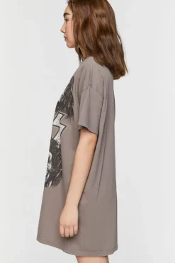 Kiss Graphic T-Shirt Dress