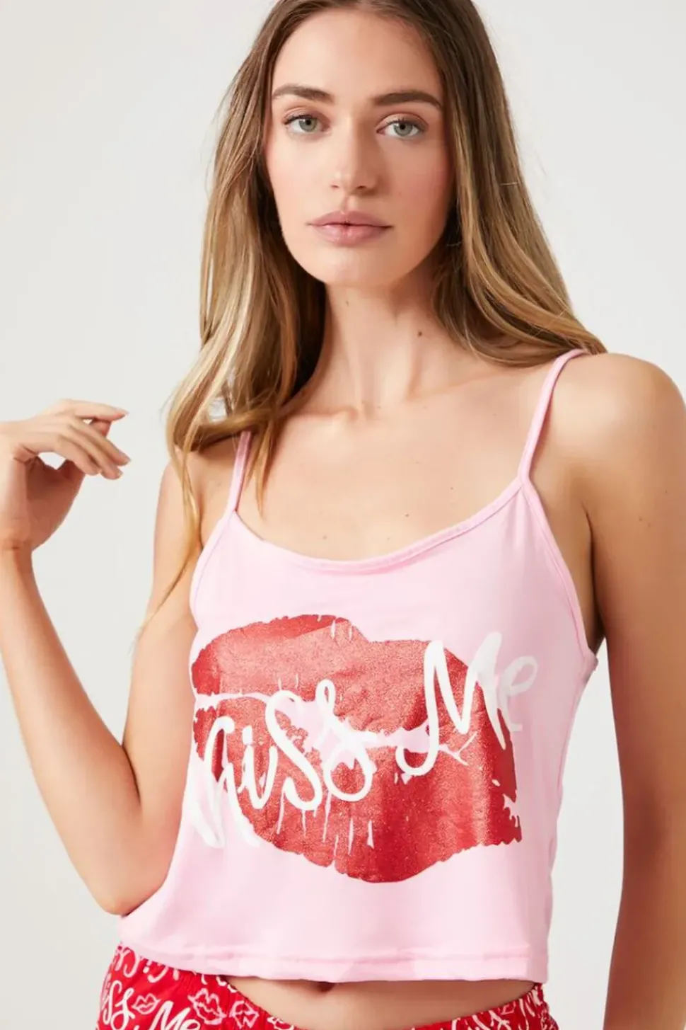 Kiss Me Graphic Cami & Shorts Pajama Set