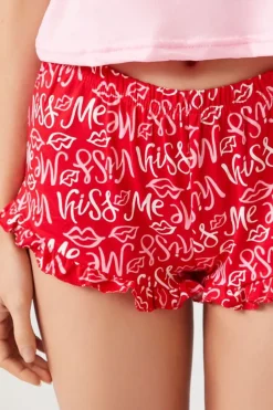 Kiss Me Graphic Cami & Shorts Pajama Set