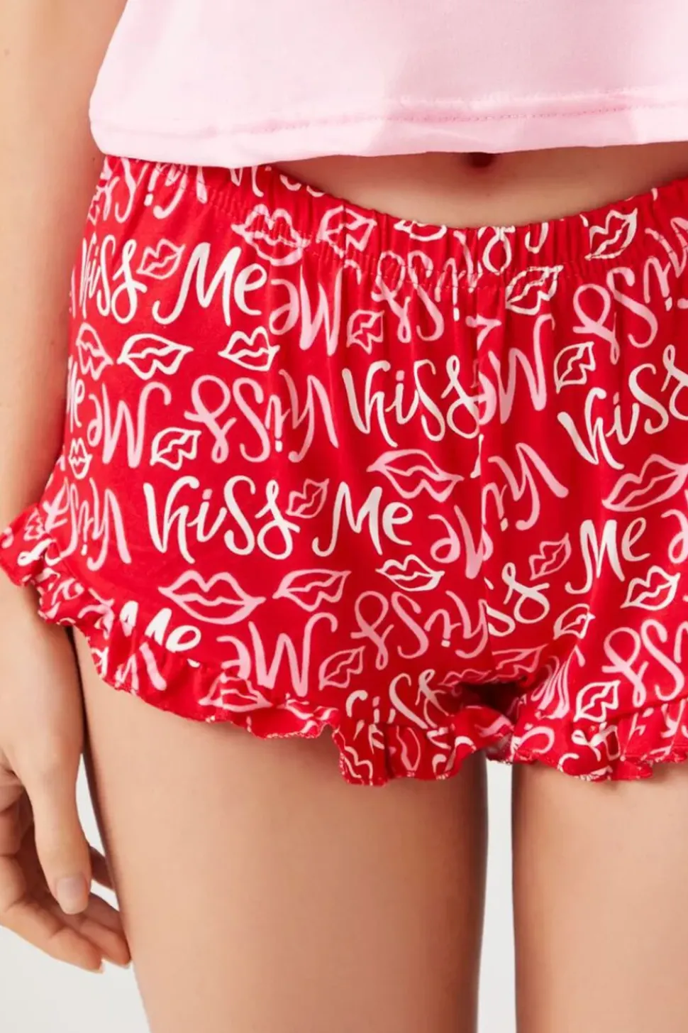 Kiss Me Graphic Cami & Shorts Pajama Set