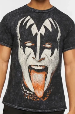 Kiss Mineral Wash Graphic Tee