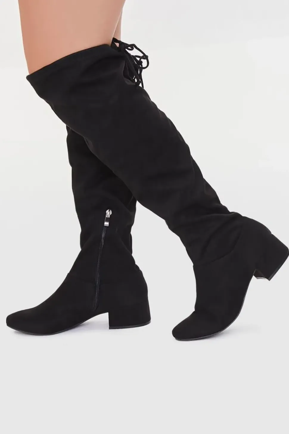 Knee-High Faux Suede Boots (Wide)