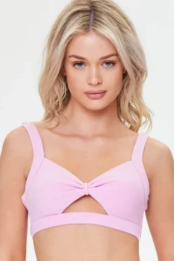 Knotted Cutout Bikini Top