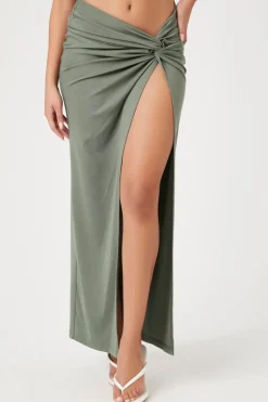 Knotted Maxi Skirt
