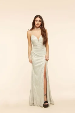 Lace-Back Sweetheart Gown