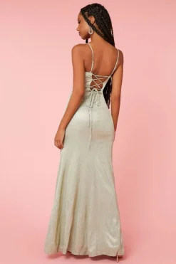 Lace-Back Sweetheart Gown