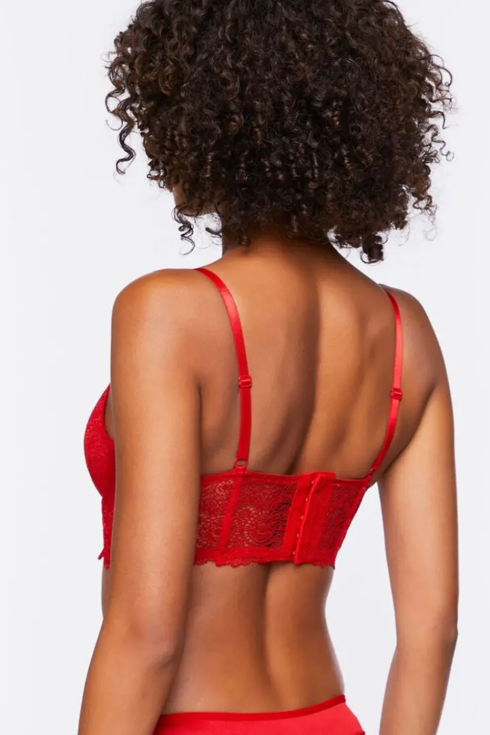 Lace Bustier Bra & Panty Lingerie Set