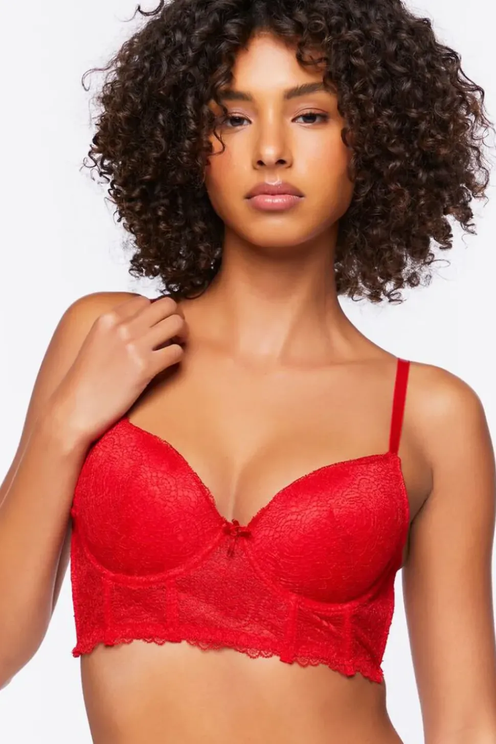 Lace Bustier Bra & Panty Lingerie Set