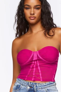 Lace Bustier Tube Top