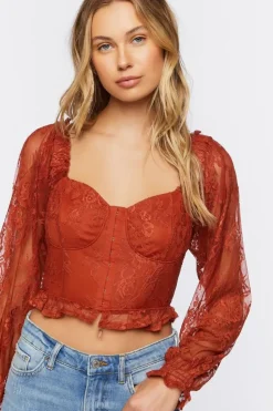 Lace Corset Crop Top