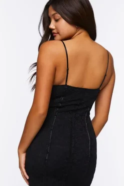 Lace Seamed Mini Dress