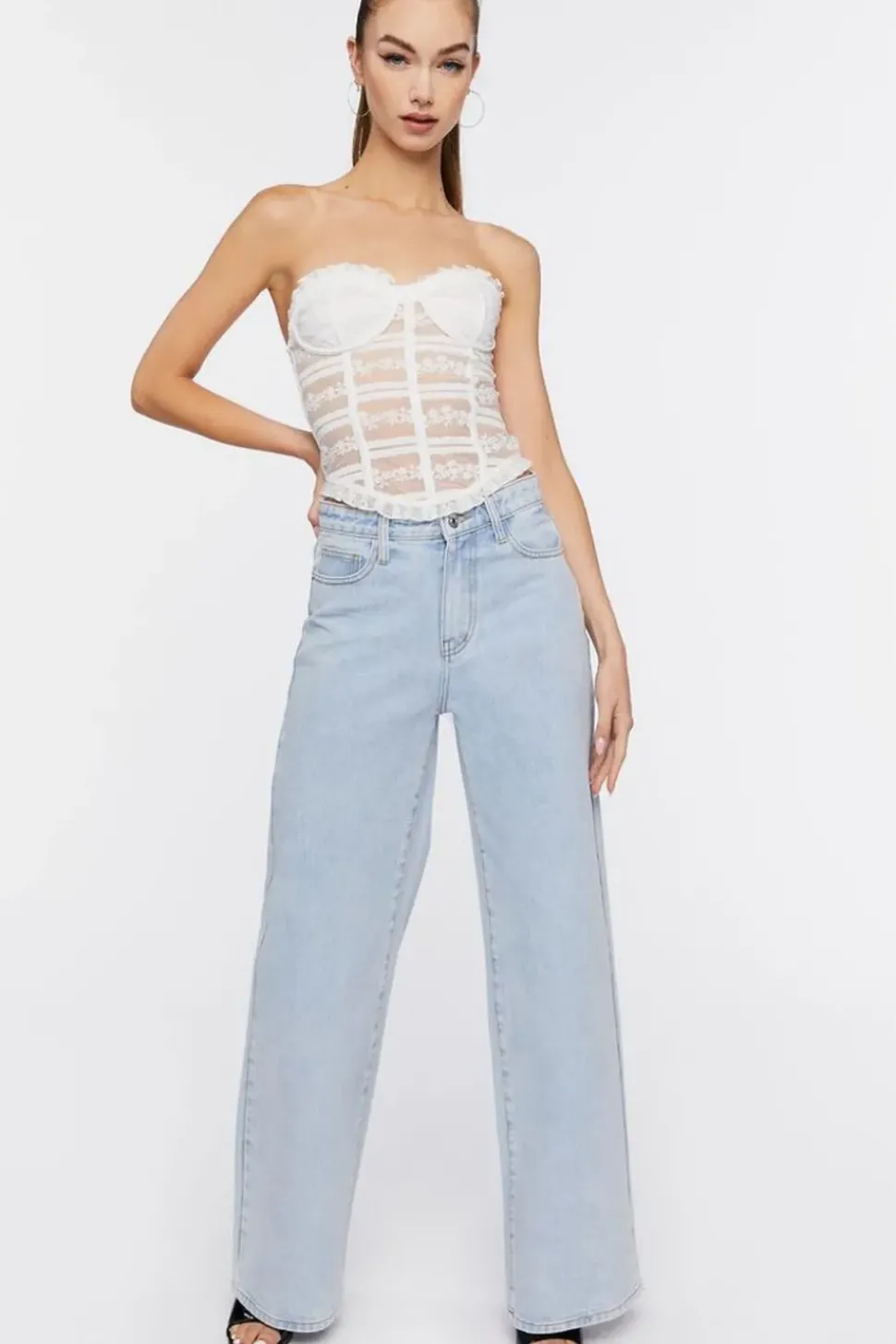 Lace Sweetheart Corset Top