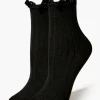 Lace-Trim Crew Socks
