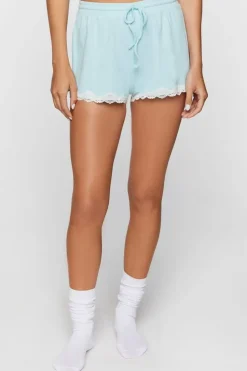 Lace-Trim Lounge Shorts