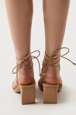 Lace-Up Block Heels