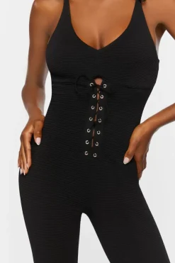Lace-Up Cami Jumpsuit