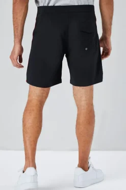 Lace-Up Contrast-Trim Swim Trunks