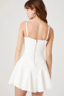 Lace-Up Corset Mini Dress