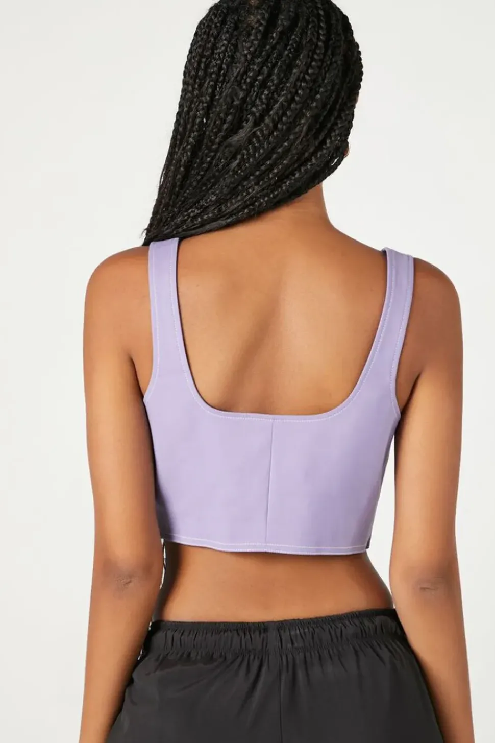 Lace-Up Crop Top