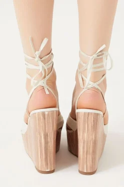 Lace-Up Platform Wedges