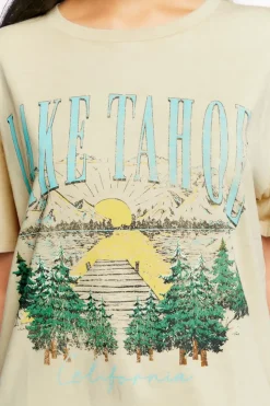 Lake Tahoe Graphic T-Shirt Dress