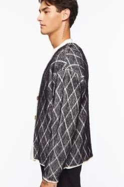 Lattice Cardigan Sweater