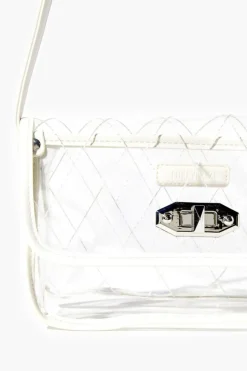 Lattice-Seam Crossbody Bag