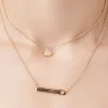 Layered Bar Pendant Necklace