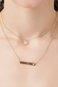 Layered Bar Pendant Necklace