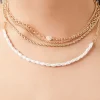 Layered Faux Pearl Necklace