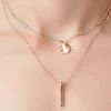 Layered Faux Stone Necklace