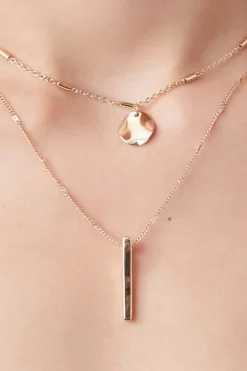 Layered Faux Stone Necklace