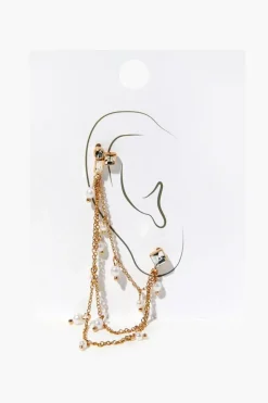 Layered Pearl Ear Cuff