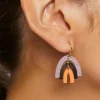 Layered Rainbow Drop Earrings