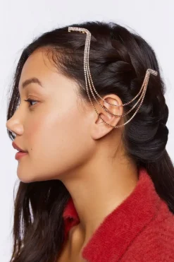 Layered Rhinestone Head Chain