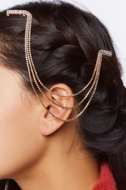 Layered Rhinestone Head Chain
