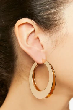 Layered Wide-Band Hoop Earrings