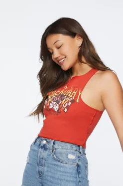 Legendary Graphic Cropped Tank Top