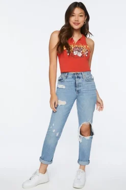 Legendary Graphic Cropped Tank Top