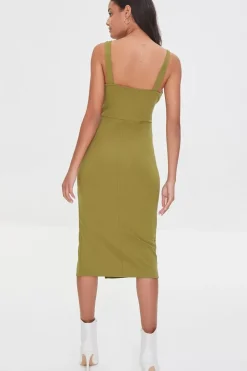 Leg-Slit Bodycon Dress
