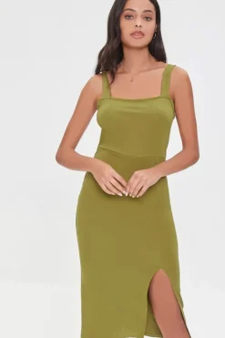 Leg-Slit Bodycon Dress