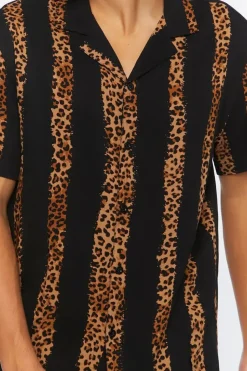 Leopard Striped Shirt
