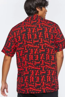 Lettered Print Shirt